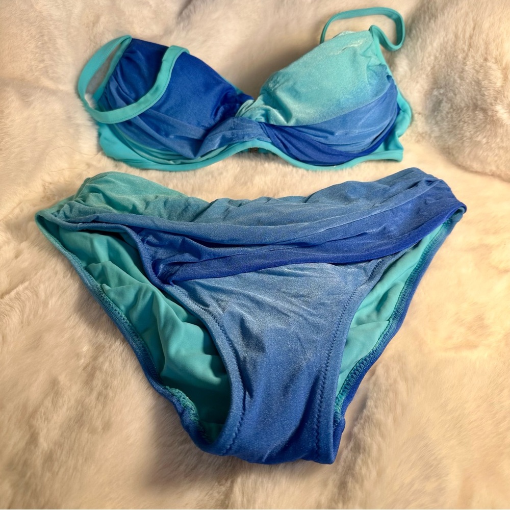 Roidal 🌴🌴Blue and Teal Bikini Set☀️